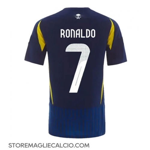 Al-Nassr Cristiano Ronaldo #7 Maglia Gara Trasferta Repliche 2024-25 Maniche Corte Al-Nassr Cristiano Ronaldo #7 Maglia Gara Trasferta Repliche 2024-25 Maniche Corte